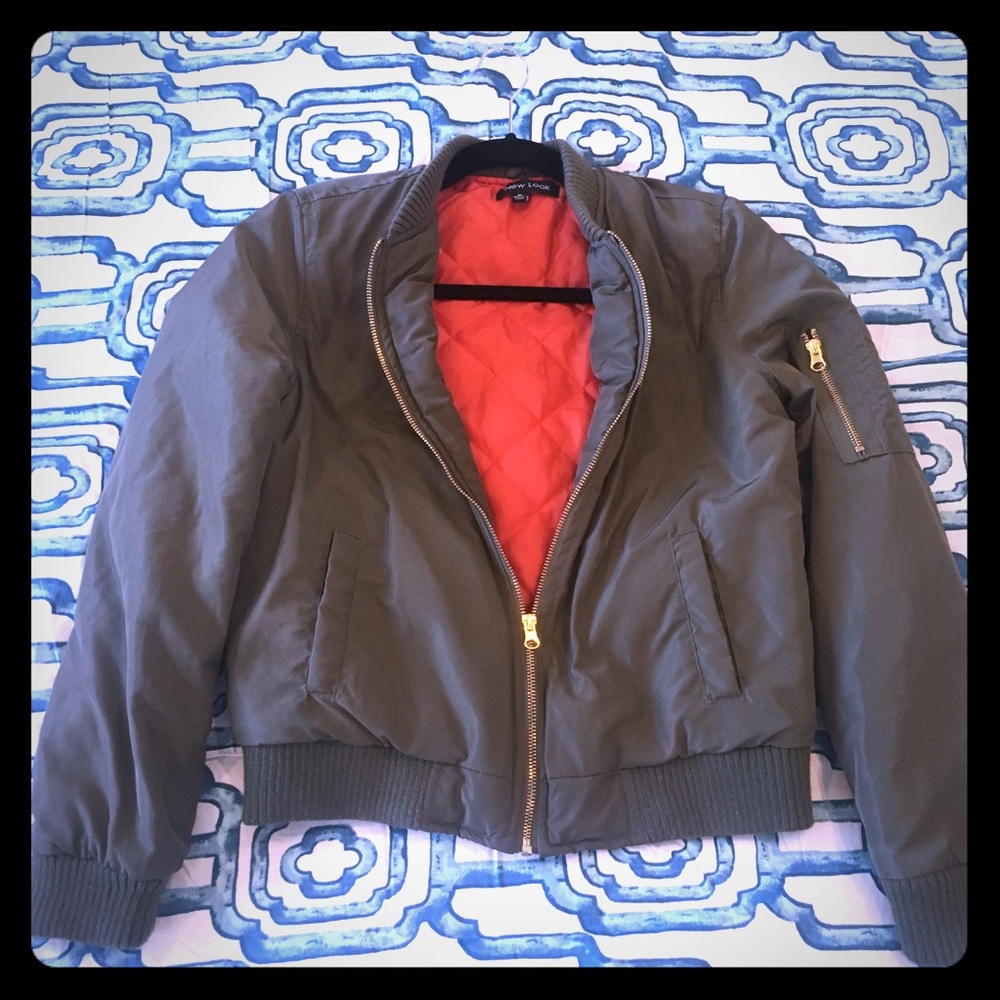 Army green bomber jacket